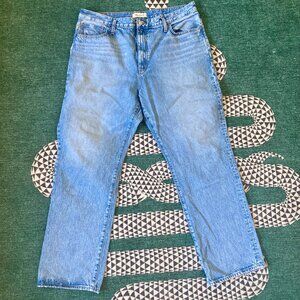 Madewell '90s Straight Jeans Size 33 Blue Denim
